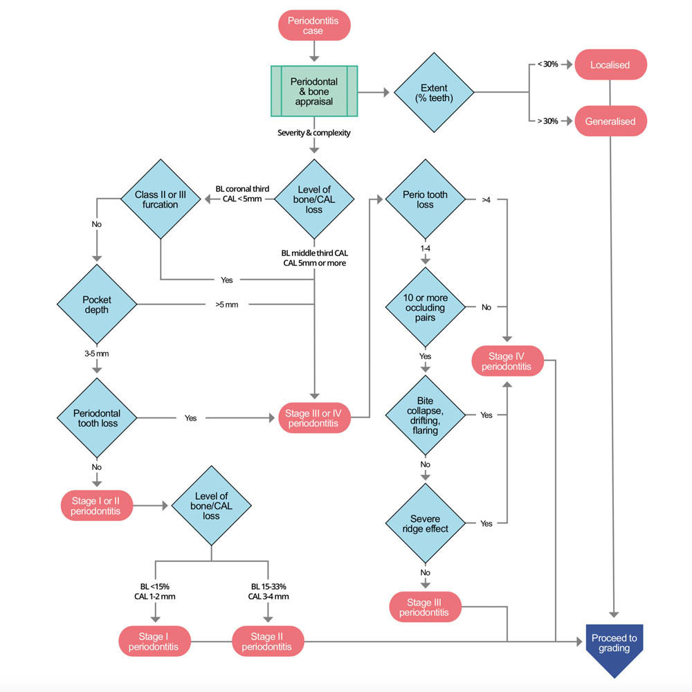 Periodontitis clinical decision tree